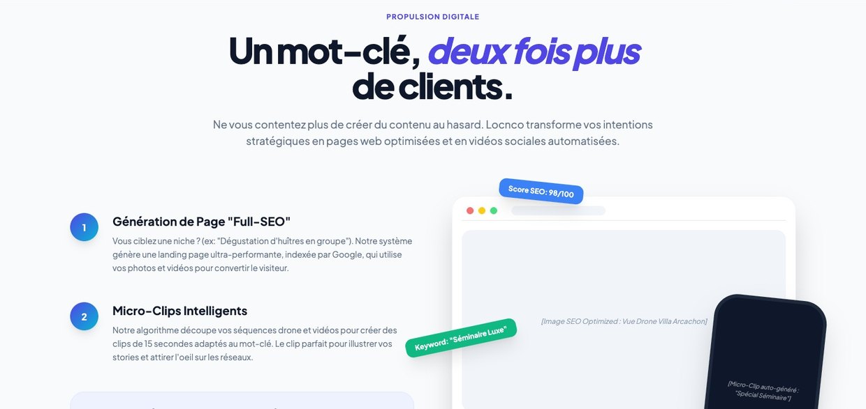 Un mot-clé, deux fois plus de clients
